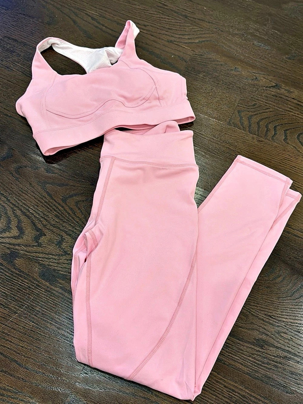 Pink Sports Bra & Leggings Size Small
